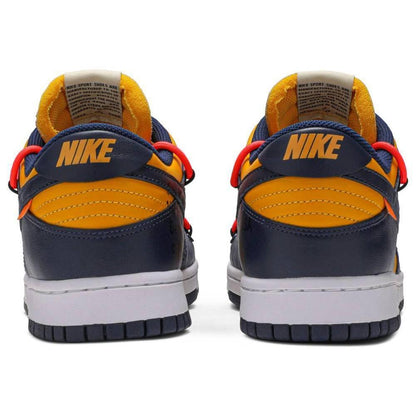 Nike Mens Off-White x Dunk Low Sneakers - 'University Gold'