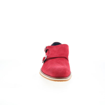 Zelli Italia Leggera Goat Suede Mens Red Loafers & Slip Ons Casual Shoes