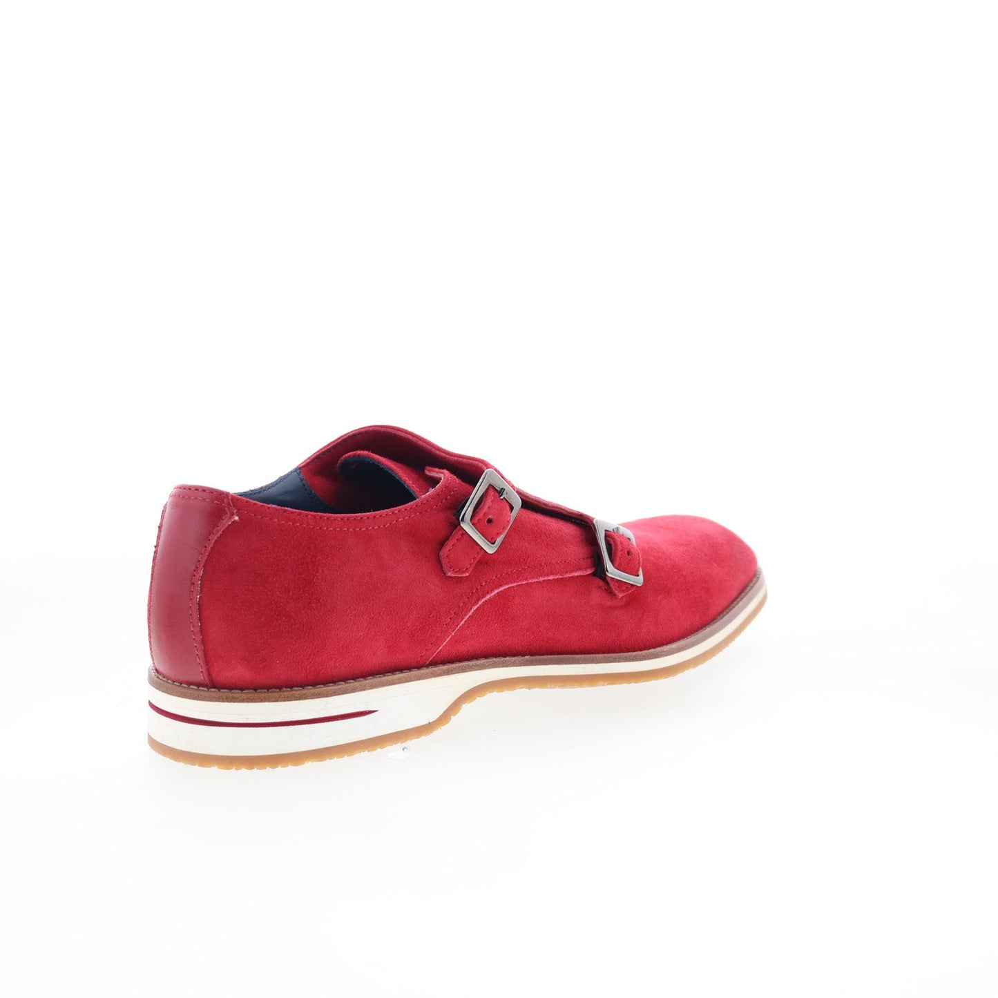 Zelli Italia Leggera Goat Suede Mens Red Loafers & Slip Ons Casual Shoes