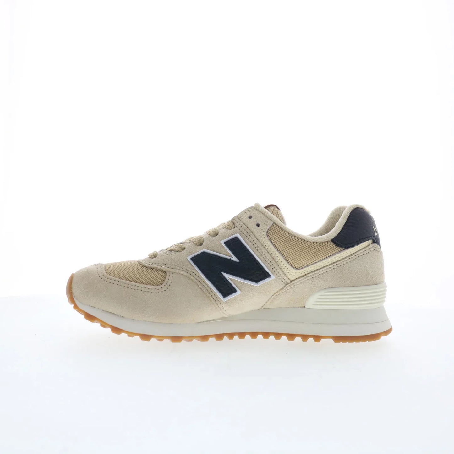 New Balance 574 U574RAC Mens Beige Suede Lace Up Lifestyle Sneakers Shoes