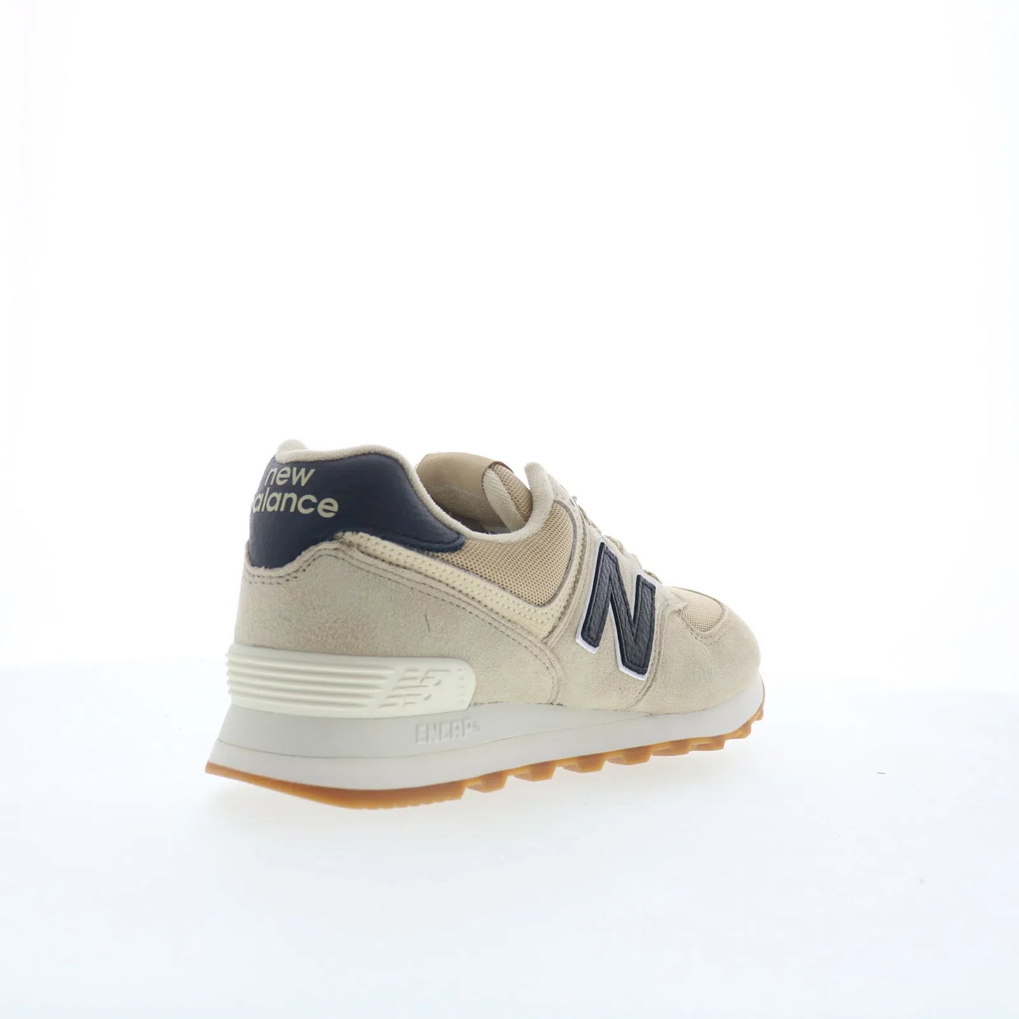 New Balance 574 U574RAC Mens Beige Suede Lace Up Lifestyle Sneakers Shoes
