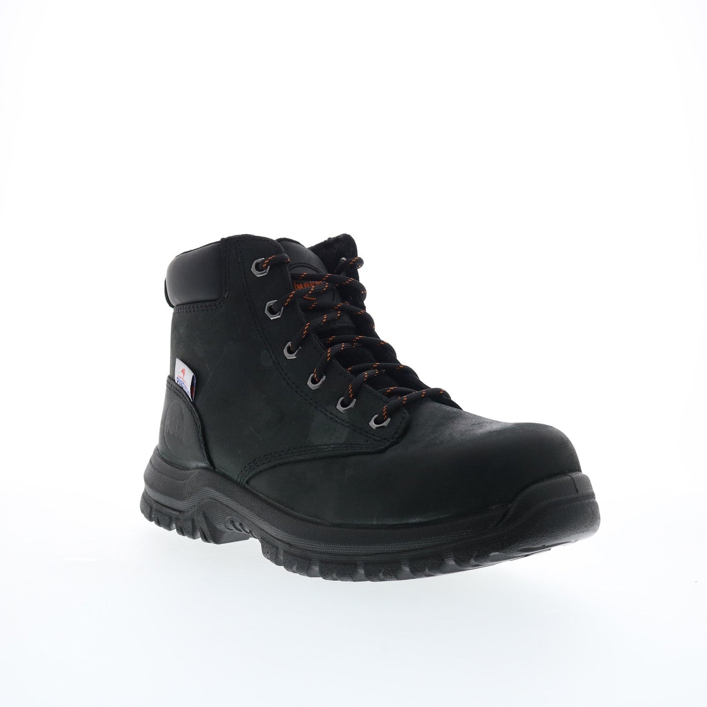Hoss Basin 60141 Mens Black Leather Lace Up Work & Safety Boots