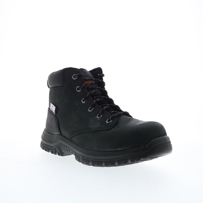 Hoss Basin 60141 Mens Black Leather Lace Up Work & Safety Boots