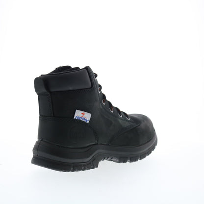 Hoss Basin 60141 Mens Black Leather Lace Up Work & Safety Boots