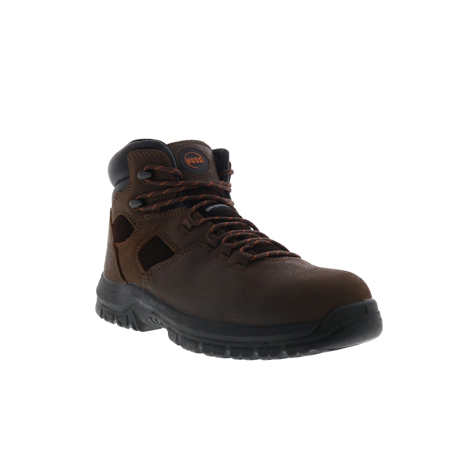 Hoss Lorne Soft Toe 60473 Mens Brown Wide Leather Work & Safety Boots