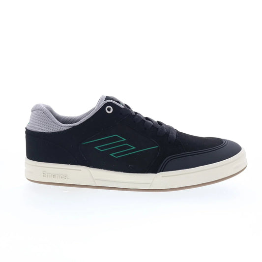 Emerica Heritic 6101000155975 Mens Black  Skate Inspired Sneakers Shoes