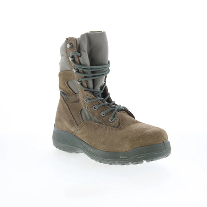 Belleville Tactical Made In USA 610Z Mens Gray Suede Lace Up Tactical Boots