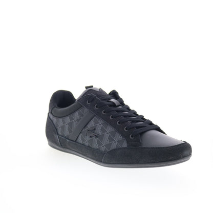 Lacoste Chaymon 125 2 CMA Mens Black Suede Lifestyle Sneakers Shoes