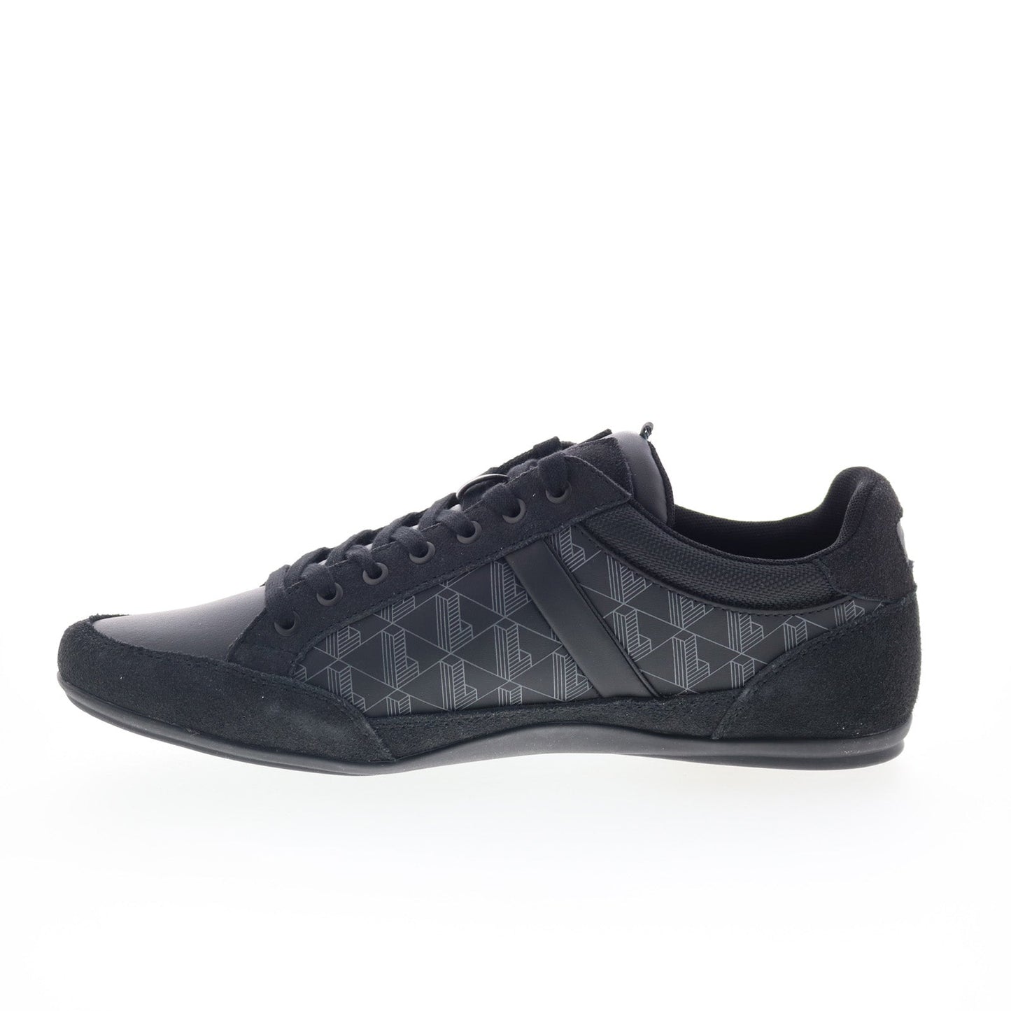 Lacoste Chaymon 125 2 CMA Mens Black Suede Lifestyle Sneakers Shoes