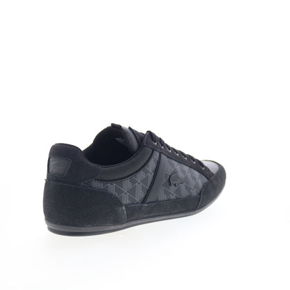 Lacoste Chaymon 125 2 CMA Mens Black Suede Lifestyle Sneakers Shoes