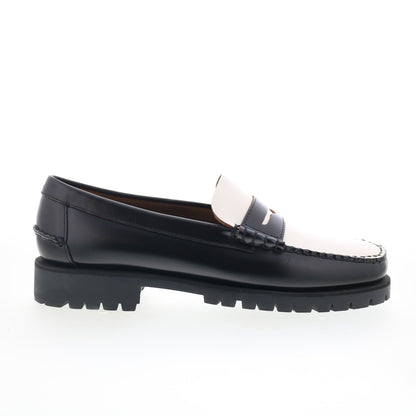 Sebago Dan Lug 7001HI0-987 Mens Black Loafers & Slip Ons Penny Shoes
