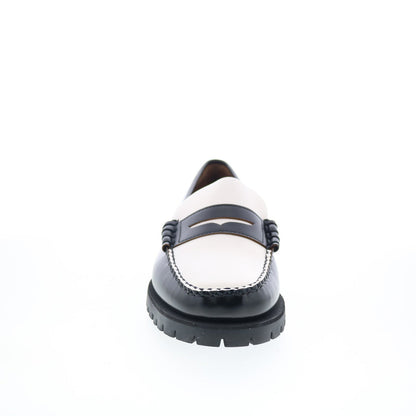 Sebago Dan Lug 7001HI0-987 Mens Black Loafers & Slip Ons Penny Shoes