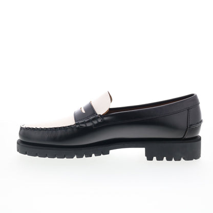 Sebago Dan Lug 7001HI0-987 Mens Black Loafers & Slip Ons Penny Shoes