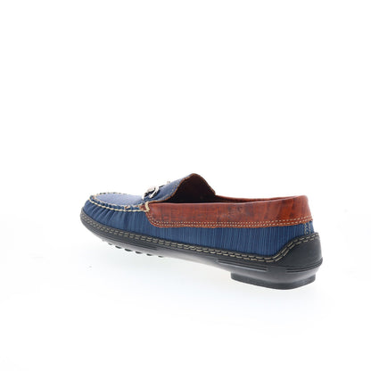 T.B. Phelps Mesh Horse Bit Driver 718-50 Mens Blue Loafers Moccasin Shoes