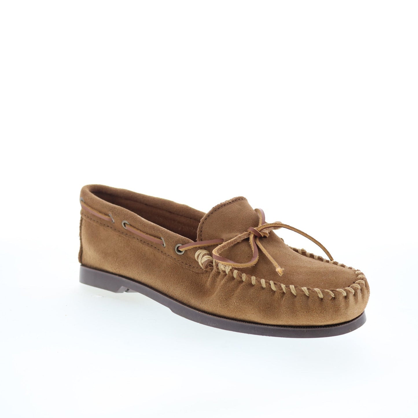 Minnetonka Camp Moc 747W-DST Mens Wide Loafers & Slip Ons Moccasin Shoes