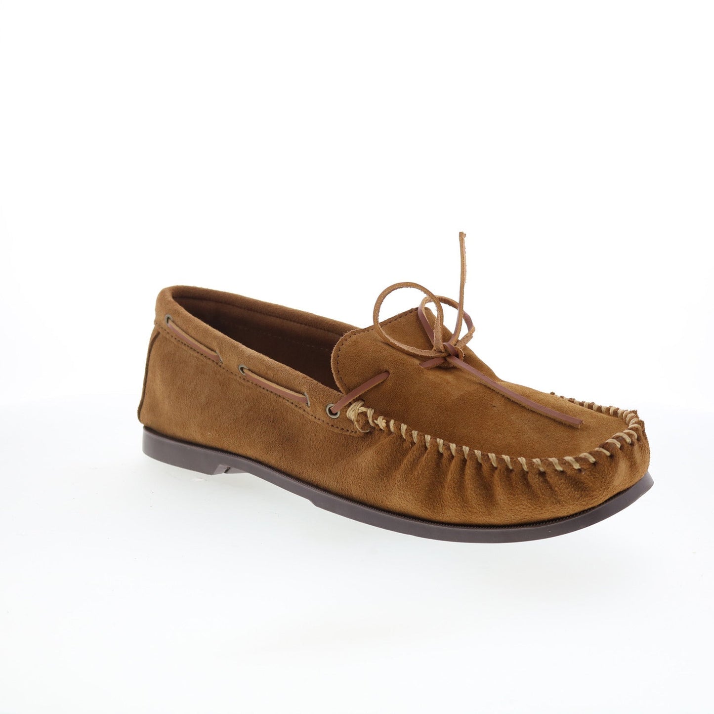Minnetonka Camp Moc 747X-DST Mens Suede Loafers & Slip Ons Moccasin Shoes