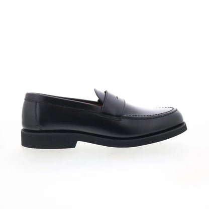 Sebago Ryan Brushed PO Mens Black Leather Loafers & Slip Ons Penny Shoes