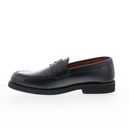 Sebago Ryan Brushed PO Mens Black Leather Loafers & Slip Ons Penny Shoes