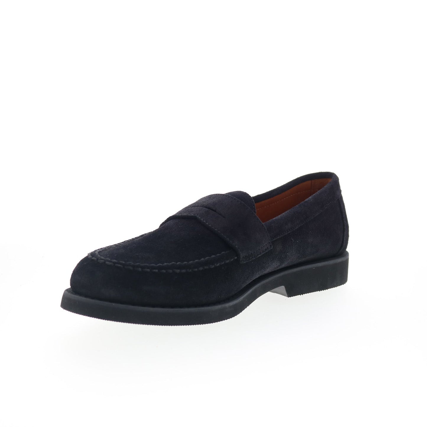 Sebago Ryan Suede PO 771176W-908 Mens Black Loafers & Slip Ons Penny Shoes