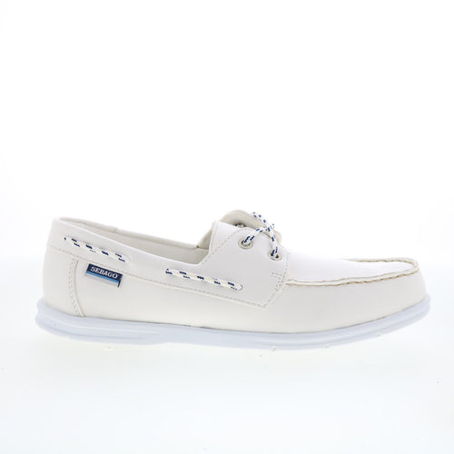 Sebago Jackman 78114CW-911 Mens White Loafers & Slip Ons Boat Shoes