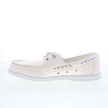 Sebago Jackman 78114CW-911 Mens White Loafers & Slip Ons Boat Shoes