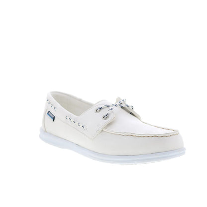 Sebago Jackman 78114CW-911 Mens White Loafers & Slip Ons Boat Shoes