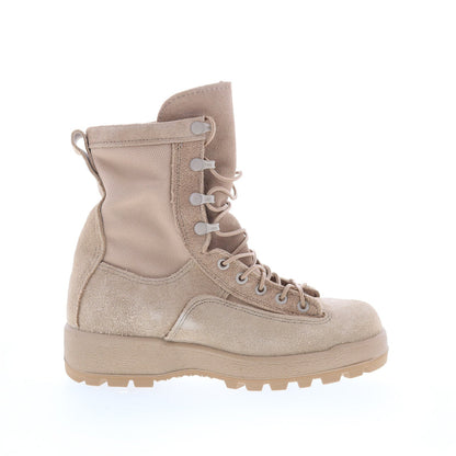 McRae Army Temp Weather Made In USA Mens Beige Extra Wide Tactical Boots