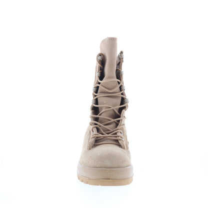 McRae Army Temp Weather Made In USA Mens Beige Extra Wide Tactical Boots