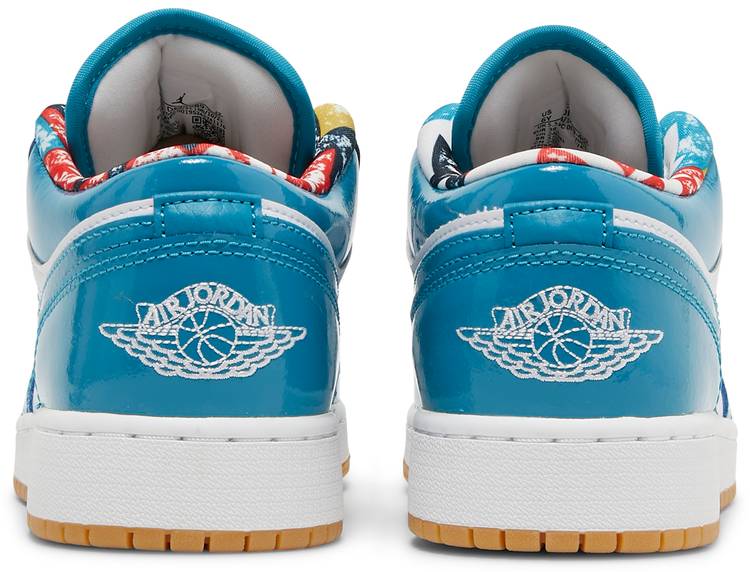 Nike Grade School Womens Air Jordan 1 Low SE Sneakers - 'Barcelona'