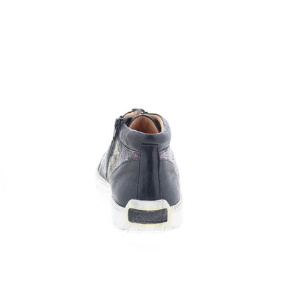 Think! Turna 84047-09 Womens Black Leather Lifestyle Sneakers Shoes