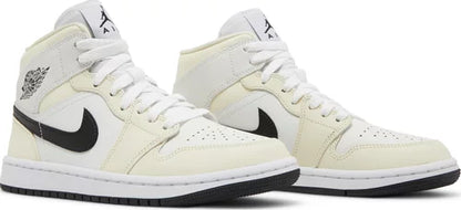 Nike Womens Air Jordan 1 Mid Sneakers - 'Coconut Milk'