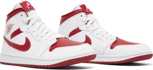 Nike Womens Air Jordan 1 Mid Sneakers - 'Reverse Chicago'