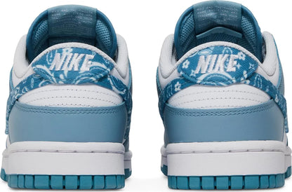 Nike Womens Dunk Low Sneakers - 'Blue Paisley'