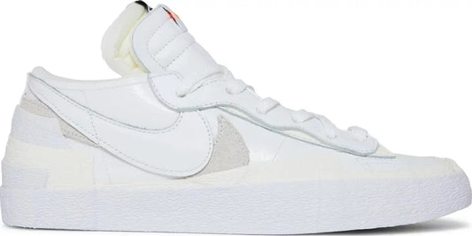 Nike Mens Sacai x Blazer Low Sneakers - 'White Patent'