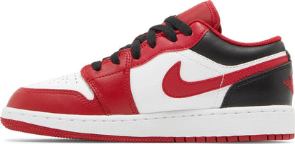 Nike Grade School Womens Air Jordan 1 Low Sneakers - 'Reverse Black Toe'