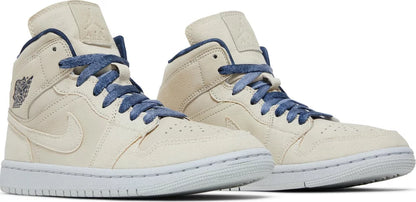 Nike Womens Air Jordan 1 Mid SE Sneakers - 'Sanddrift'