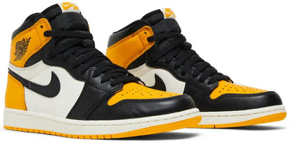 Nike Mens Air Jordan 1 Retro High OG Sneakers - 'Yellow Toe'