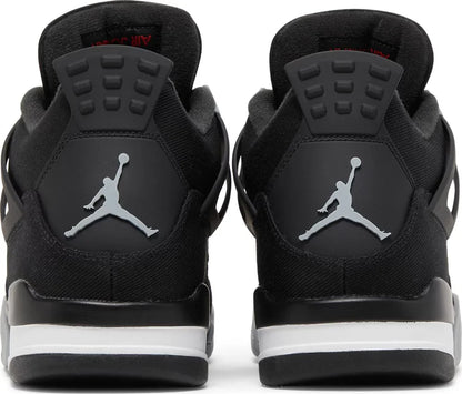 Nike Mens Air Jordan 4 Retro SE Sneakers - 'Black Canvas'