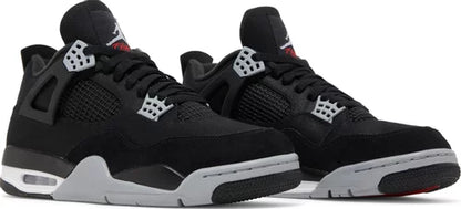 Nike Mens Air Jordan 4 Retro SE Sneakers - 'Black Canvas'