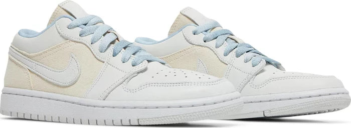 Nike Womens Air Jordan 1 Low Sneakers - 'Sail Canvas'