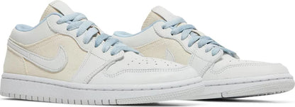 Nike Womens Air Jordan 1 Low Sneakers - 'Sail Canvas'