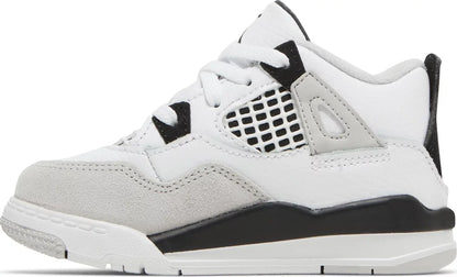 Nike Toddlers Air Jordan 4 Retro Sneakers - 'Military Black'