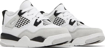 Nike Toddlers Air Jordan 4 Retro Sneakers - 'Military Black'