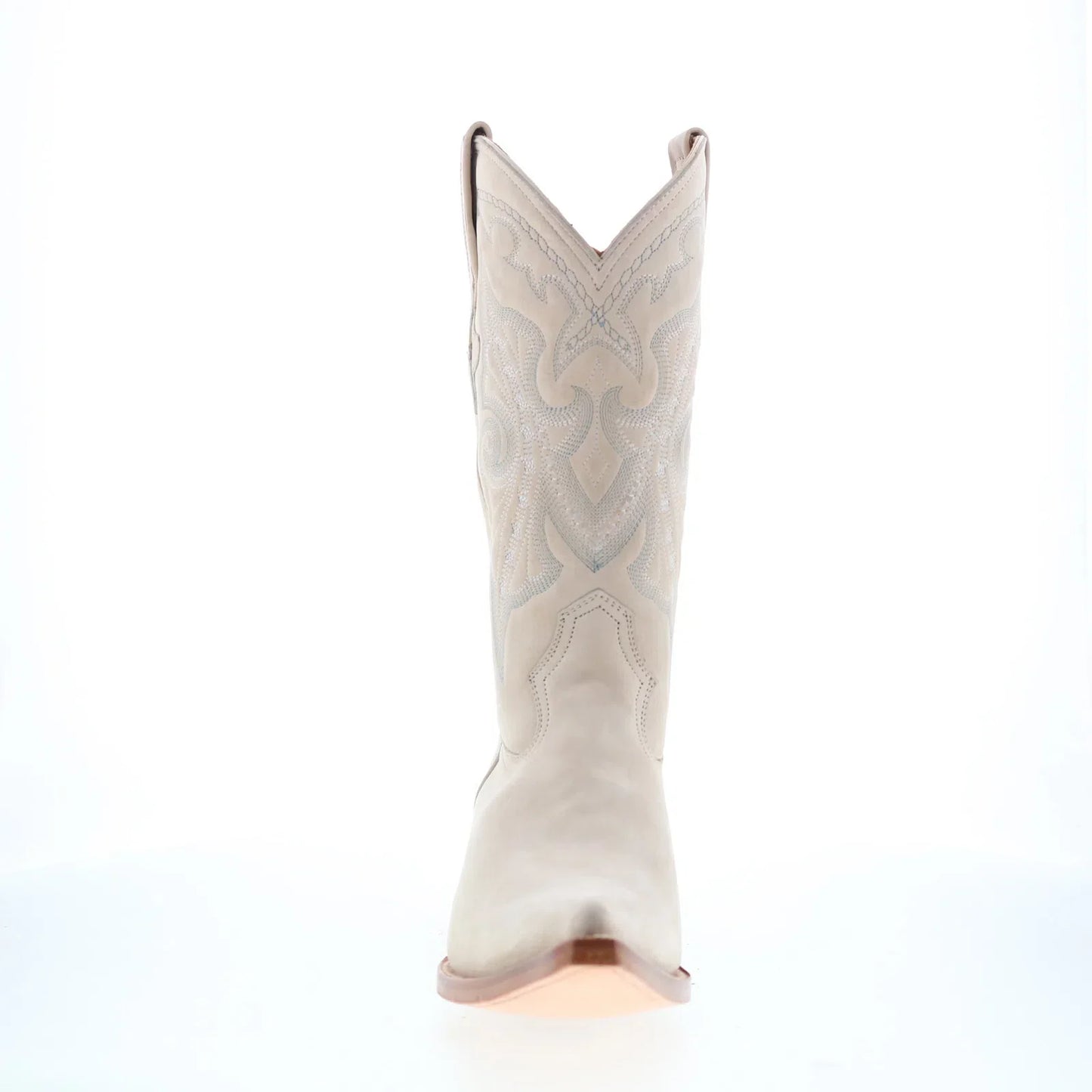 Los Altos Suede Boots XXX-Toe 956304 Mens Beige Wide Cowboy Western Boots