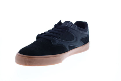 DC Kalis Vulc ADYS300569-KKG Mens Black Suede Skate Inspired Sneakers Shoes