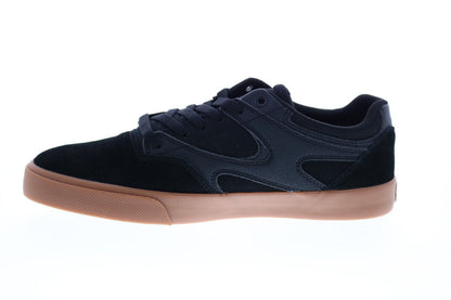 DC Kalis Vulc ADYS300569-KKG Mens Black Suede Skate Inspired Sneakers Shoes