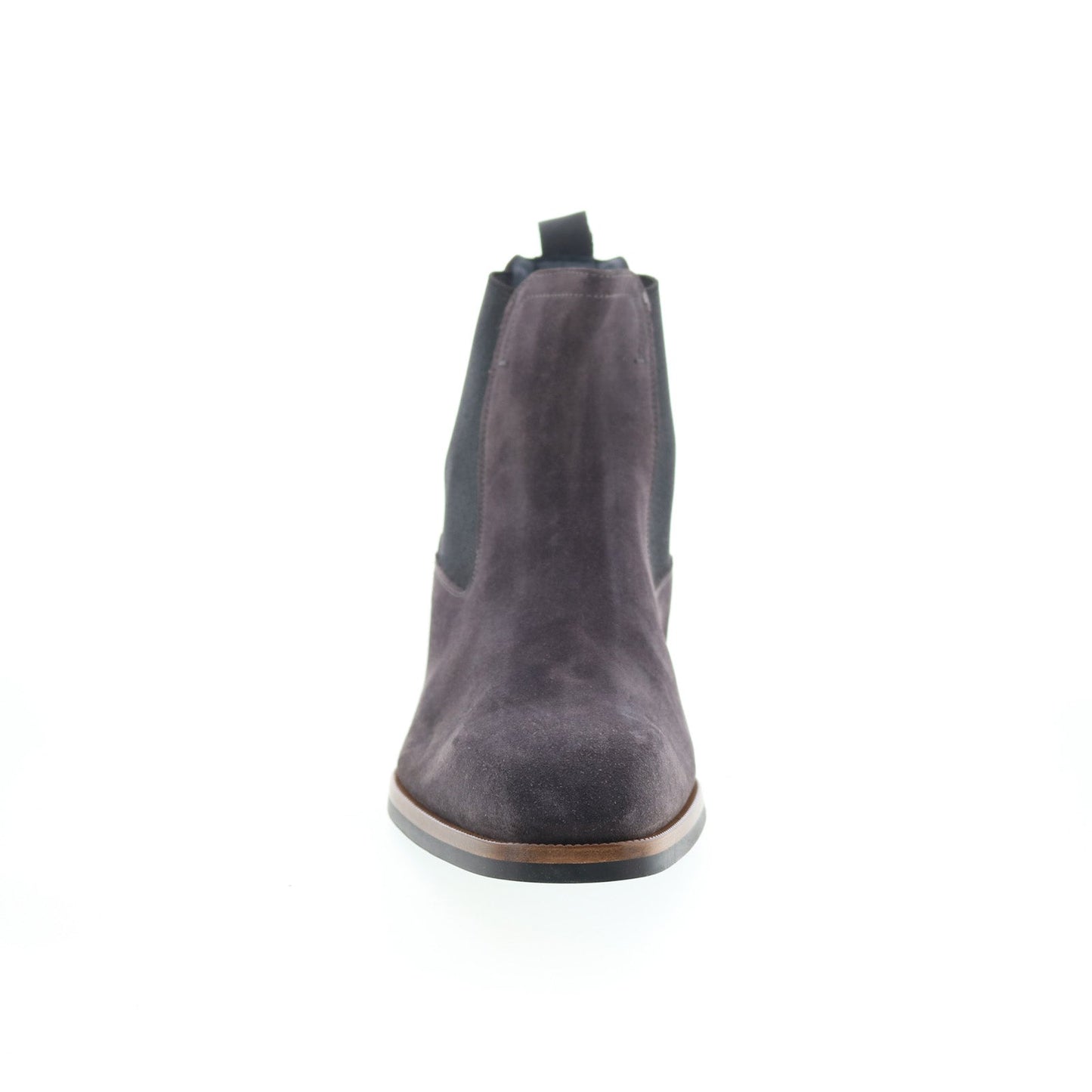 Di Bianco Avezzano Mens Gray Suede Slip On Chelsea Boots