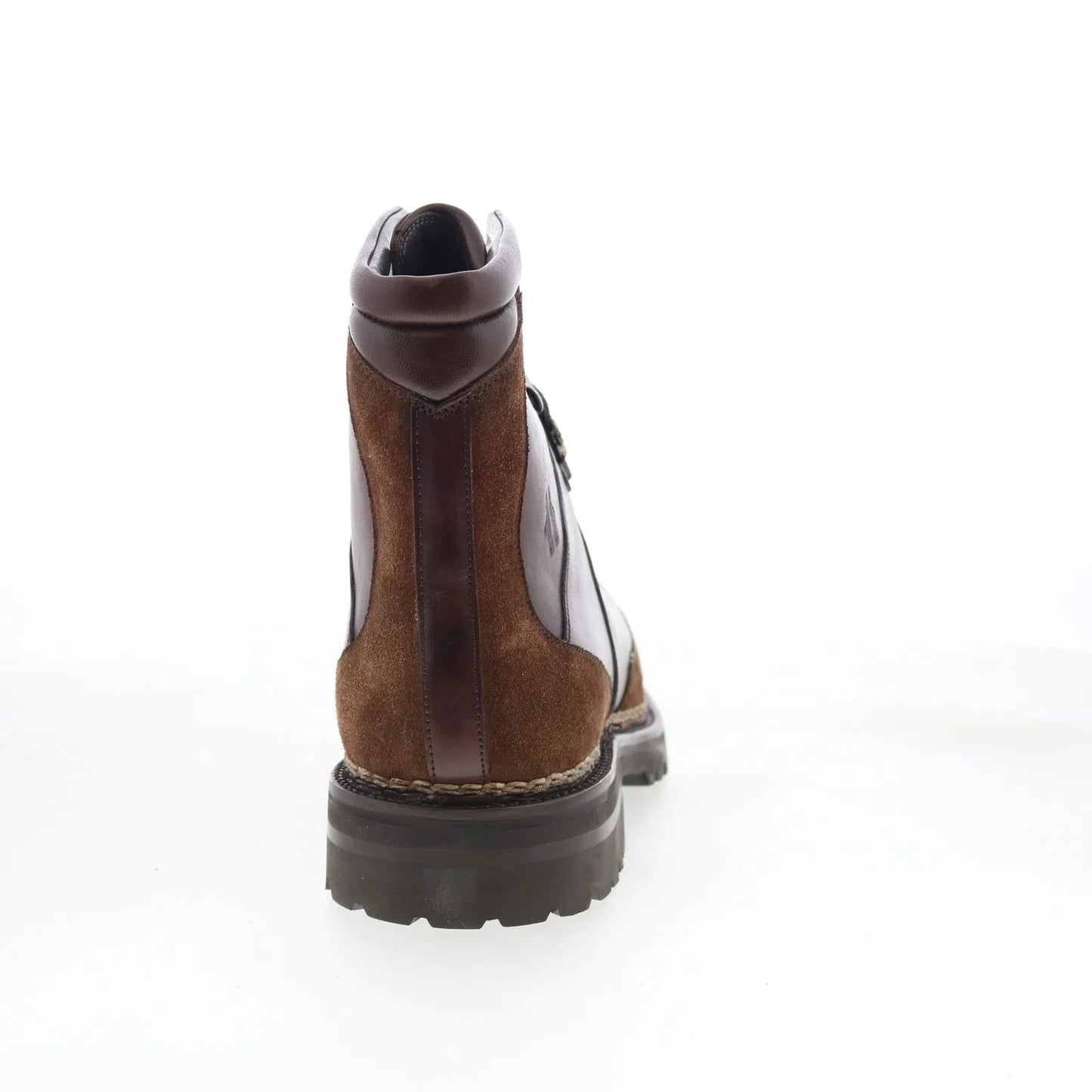 Di Bianco Bolzano Mens Brown Leather Lace Up Casual Dress Boots