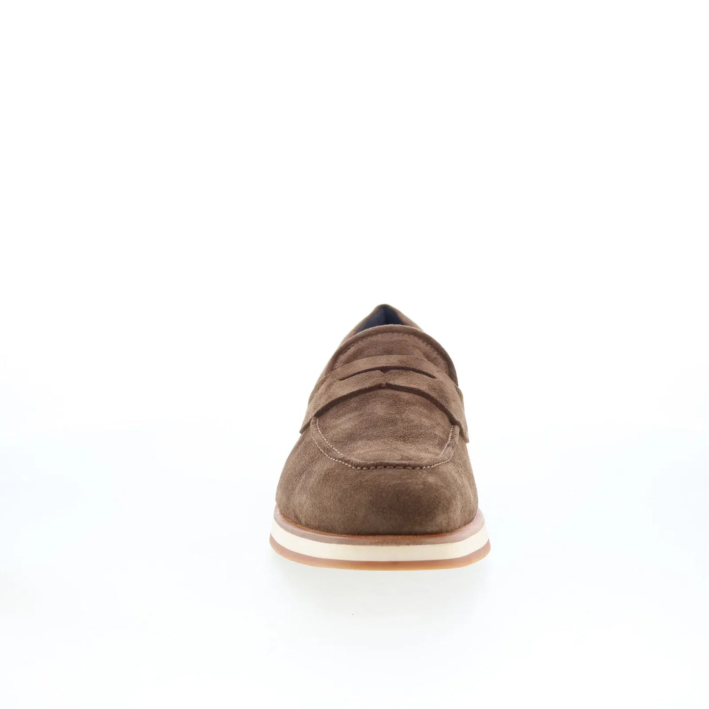 Di Bianco Brera Classic Mens Brown Suede Loafers & Slip Ons Penny Shoes