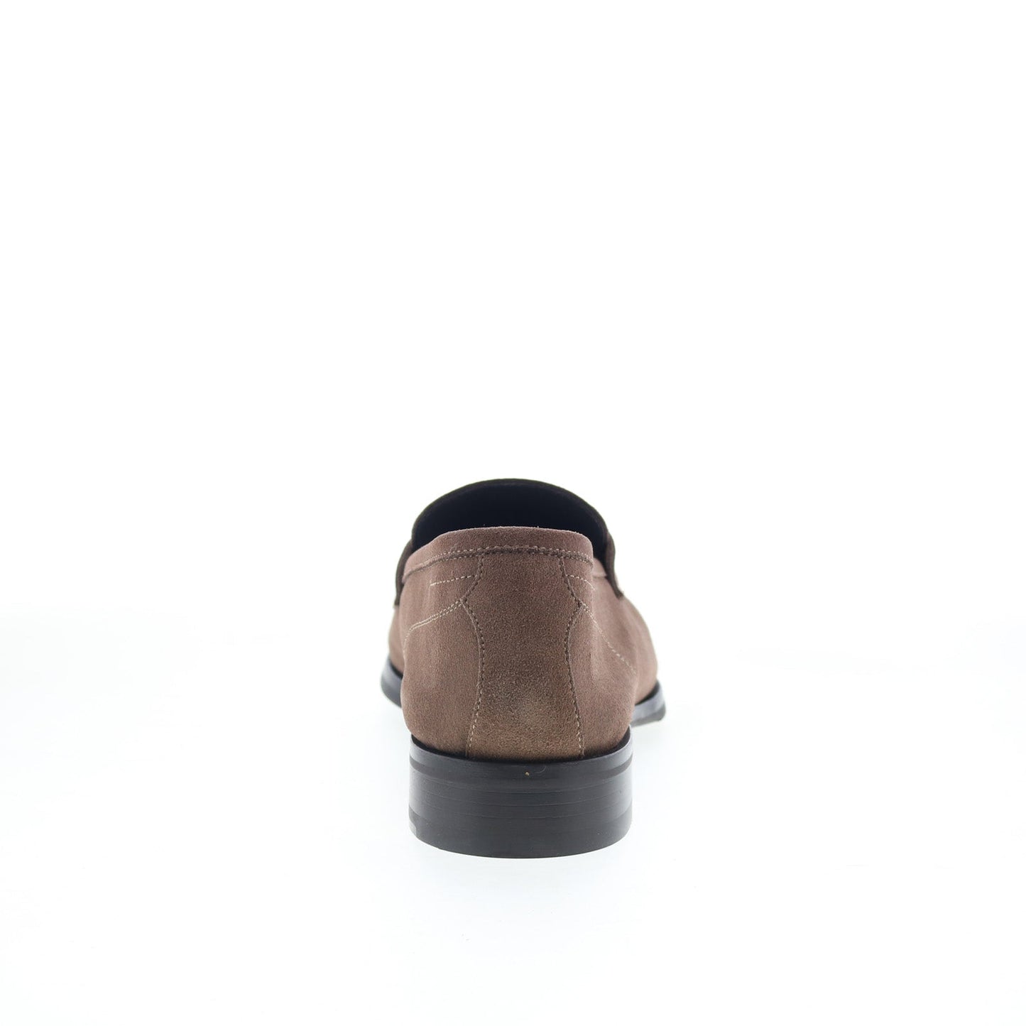 Di Bianco Brera Mens Brown Suede Slip On Loafers & Slip Ons Penny Shoes